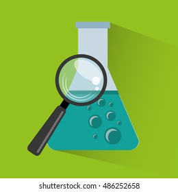 tube test laboratory experiment icon vector illustration design