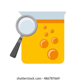 tube test laboratory experiment icon vector illustration design