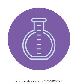 tube test laboratory isolated icon vector illustration design
