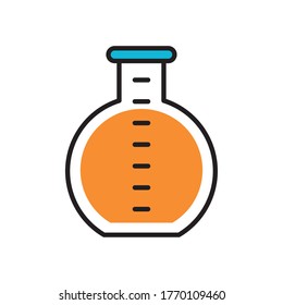 tube test laboratory isolated icon vector illustration design