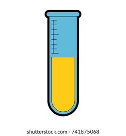 tube test laboratory isolated icon