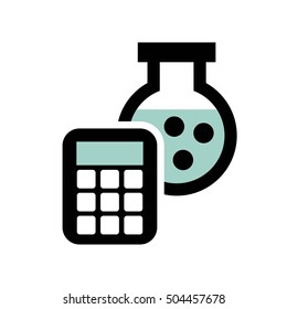 tube test laboratory line icons vector illustration design