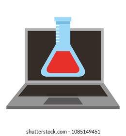 tube test with laptop computer