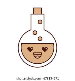 tube test with potion kawaii character