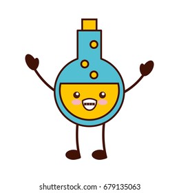 tube test with potion kawaii character