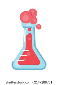 tube test with red liquid icon