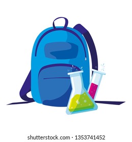 tube test and school bag