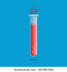 tube test vector flat design.