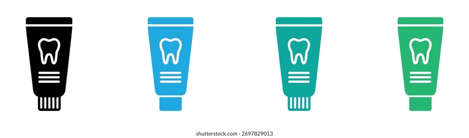 tube of toothpaste doodle hand drawn icon. Outline drawing tube of toothpaste line clipart symbol. Vector illustration