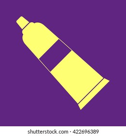 Tube of toothpaste and gel .Vector icon.