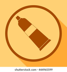 Tube of toothpaste and gel .Vector icon.