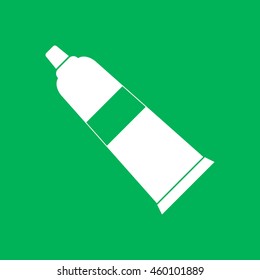 Tube of toothpaste and gel .Vector icon.