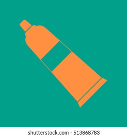 Tube of toothpaste and gel .Vector icon.