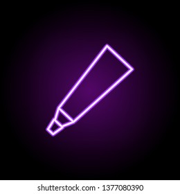 tube of toothpaste neon icon. Elements of web set. Simple icon for websites, web design, mobile app, info graphics
