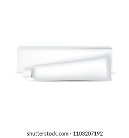 Tube of toothpaste vector illustration