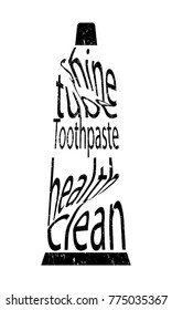 Tube. Typography design.