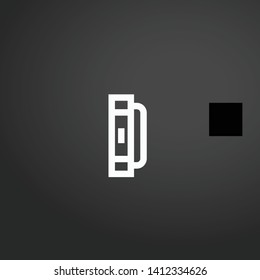 Tube vector icon. Tube concept stroke symbol design. Thin graphic elements vector illustration, outline pattern for your web site design, logo, UI. EPS 10.