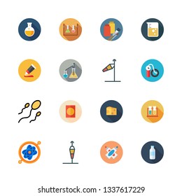 tube vector icon set