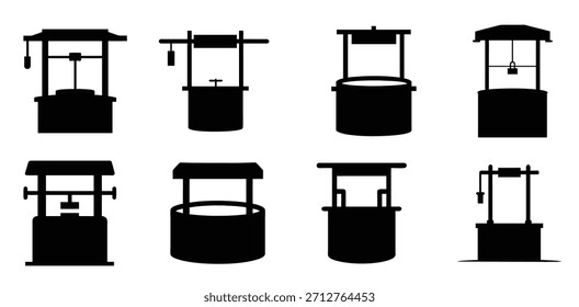Tubo Vetor Silhueta Set Formas Cilíndricas Industrial Graphics Clipart