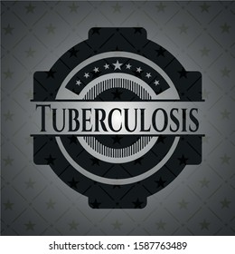 Tuberculosis realistic dark emblem. Vector Illustration. Detailed.