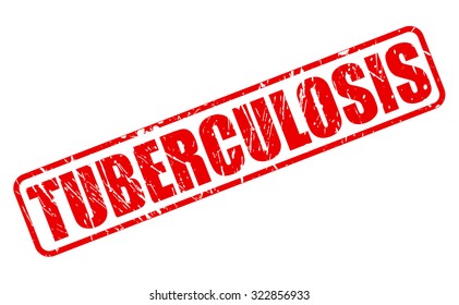 TUBERCULOSIS red stamp text on white