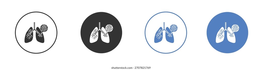 Tuberculose TB ícone ilustração de arte vetorial. para conceito móvel e web designs