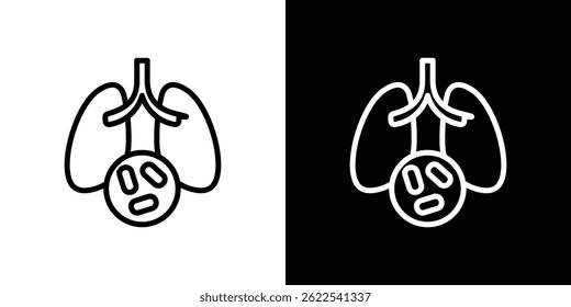 Tuberculosis TB icon vector illustration EPS