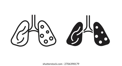 Tuberculosis TB icon vector illustration. Flat design. Graphic design vector symbols.