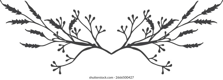Flor negra de diseño de Vector tuberoso 