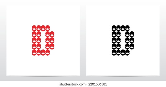 Tubes Cans Letter Logo Design D