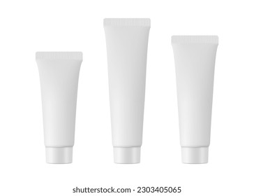 tubes of cream or toothpaste. vector mock up