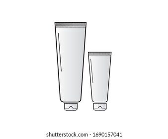 
Tubes of cream. Vector illustration. Icon. Cosmetology and medicine.