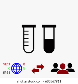 tubes icon vector, flat design best vector icon
