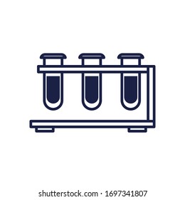 Stylesymbol-Design, Chemie-Stoff-Forschungslabortechnik, Biologie-Ausrüstung und Vektorillustration-Testgrafik