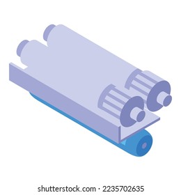 Tubes osmosis icon isometric vector. Water system. Home equipment