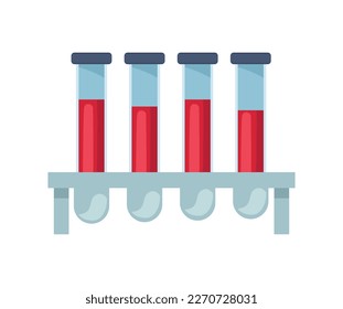 tubes test in beaker equipment icon