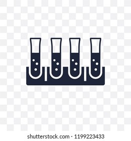 Tubes transparent icon. Tubes symbol design from Science collection. Simple element vector illustration on transparent background.
