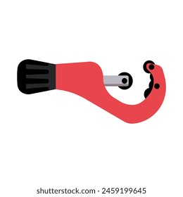 Tubing Cutter Tool for Home Repairs and Professional Plumbing Work, Flat Vector Illustration Design