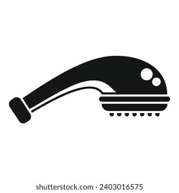 Tubing head icon simple vector. Shower head wash. Hot bathing