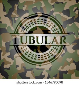 Tubular on camouflaged pattern