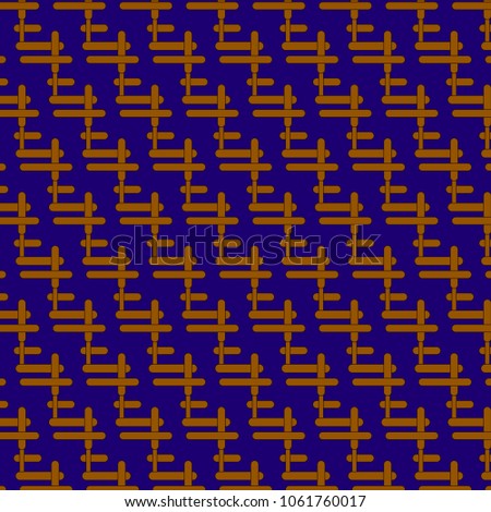 Tubular patterns on blue background
