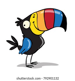 Tucan bird smiling