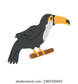 tucan lindo ilustración vector aislado