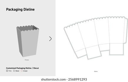 Tuck End adhesive bottom Box Dieline