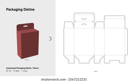 Tuck End auto bottom snap lock Box Dieline