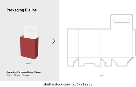 Tuck End auto bottom snap lock Box Dieline