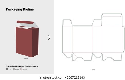 Tuck End auto bottom snap lock Box Dieline