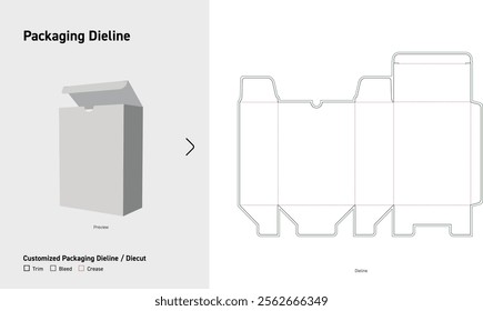 Tuck end boxes auto bottom snap lock Box dieline