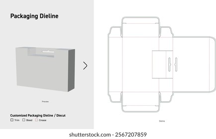 tuck end boxes back open dieline