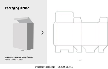 Tuck End cereal Box Dieline